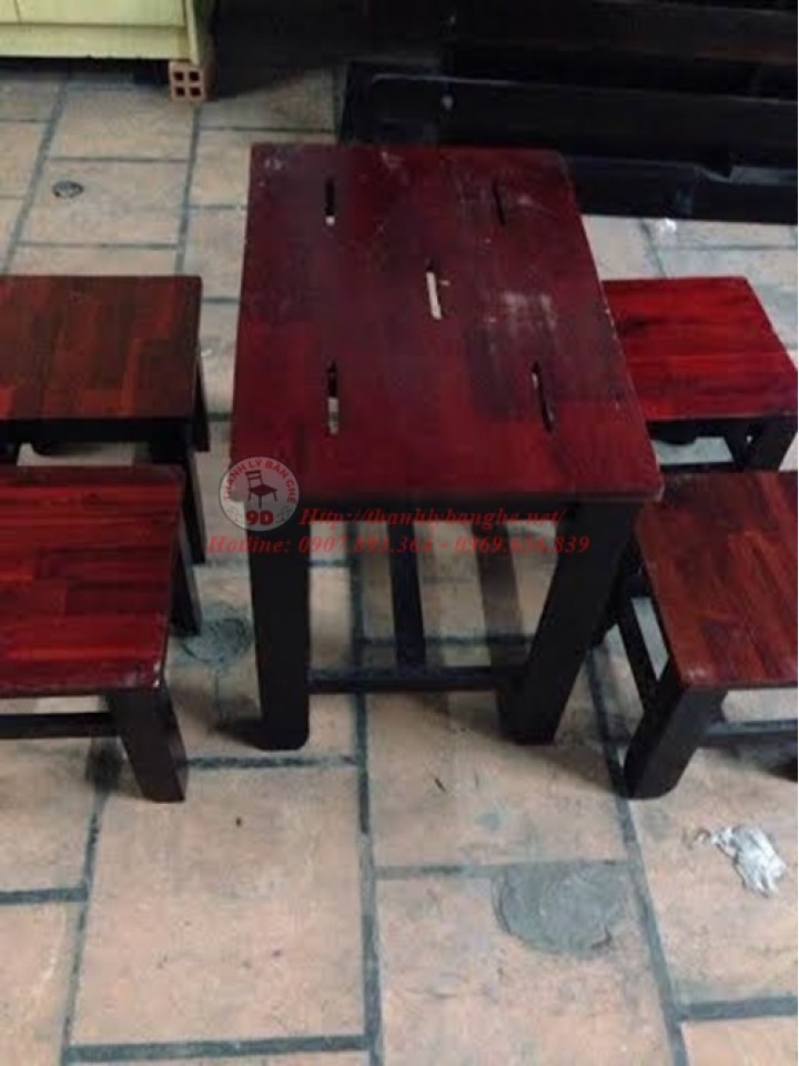 Bộ bàn ghế cf mộc